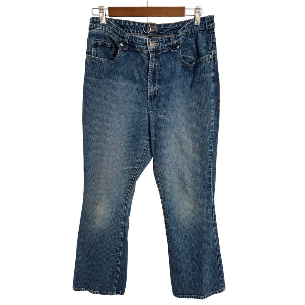 Chico's Women's‎ 2S US12 Classic Stretch Denim Jeans Western Cowgirl Bootcut